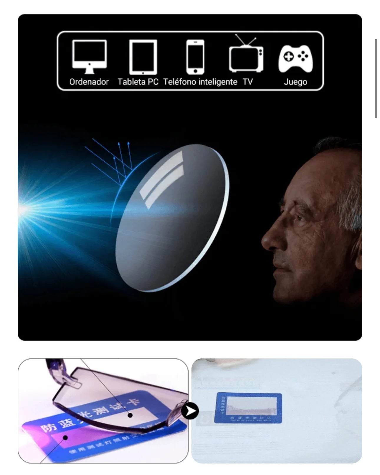 Gafas Multifocales con Protección Contra Luz Azul Opti Focus™
